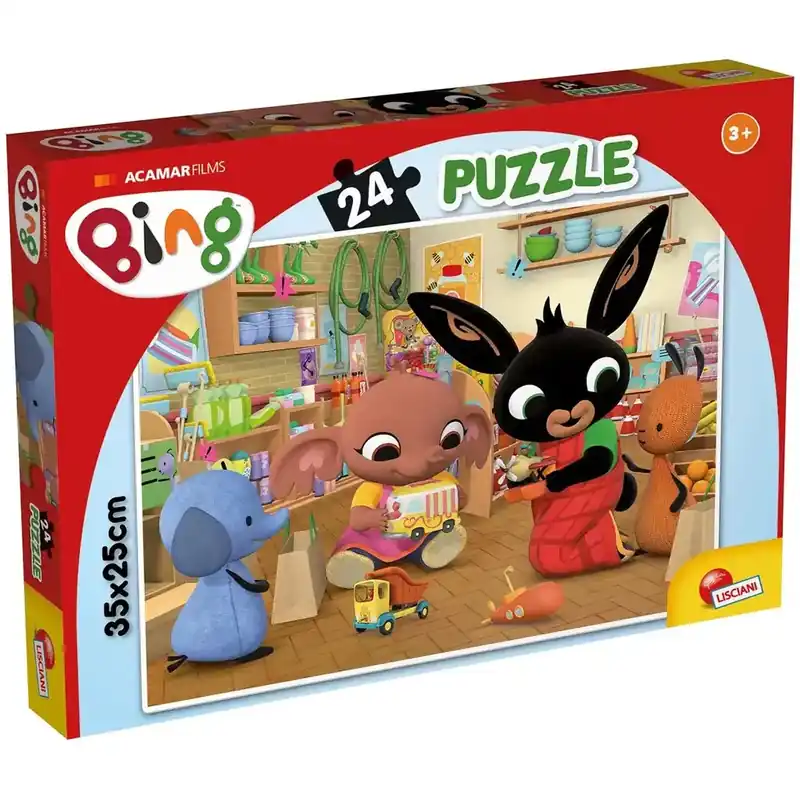 Biztonságos fizetés Bing és barátai a boltban 24db-os puzzle 35x25cm - Lisciani