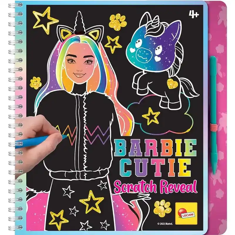Akció Barbie Cutie képkarc készítő szett 44 oldalas - Lisciani