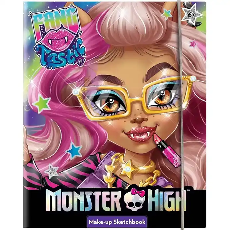 Monster High Sminkelő és színező foglalkoztató füzet 44 oldalas - Lisciani Outlet