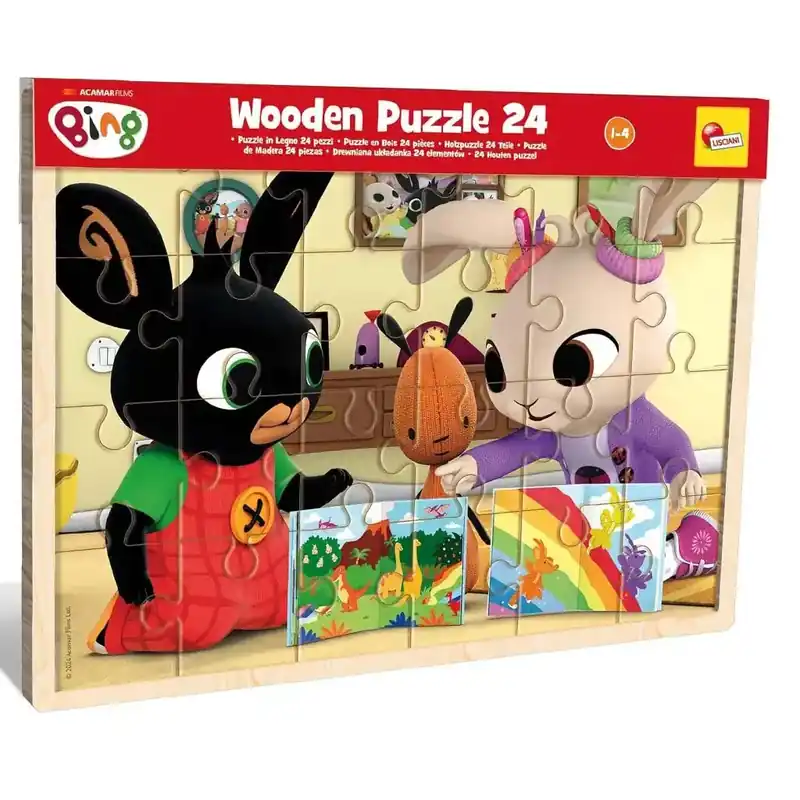 Bing és barátai 24db-os fa keretes puzzle - Lisciani Legjobb ár