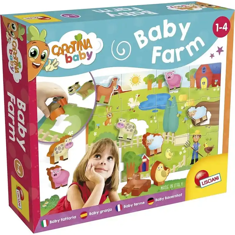 Carotina baby Farmos puzzle és formaillesztő játék - Lisciani Olcsóbb