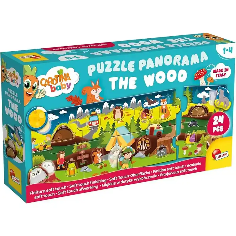 Vedd meg online Carotina baby Az erdő panoráma puzzle 24db-os - Lisciani