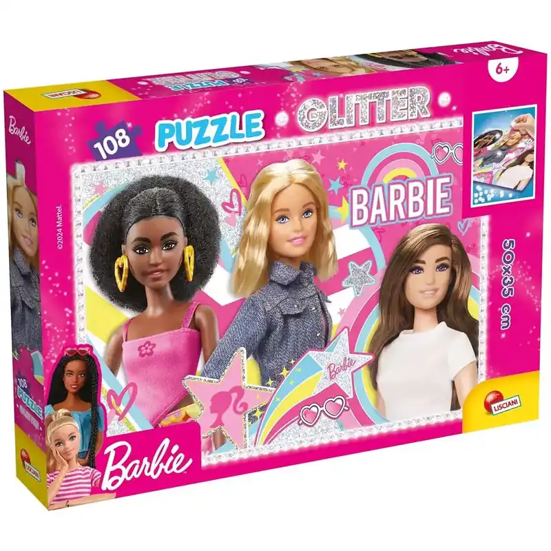 Barbie legjobb barátnők 108db-os glitter puzzle 50x35cm - Lisciani Kihagyhatatlan ajánlat