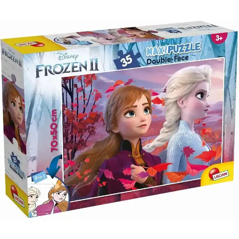 Ajánlat Jégvarázs 2 2az 1-ben 35db-os maxi puzzle és színező 70x50cm - Lisciani