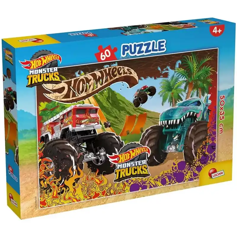 Hot Wheels Monster trucks 60db-os puzzle 50x35cm - Lisciani Legjobb ár