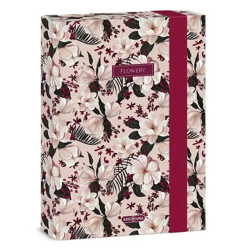 Alacsony ár Ars Una Flowery Pink A/5 füzetbox