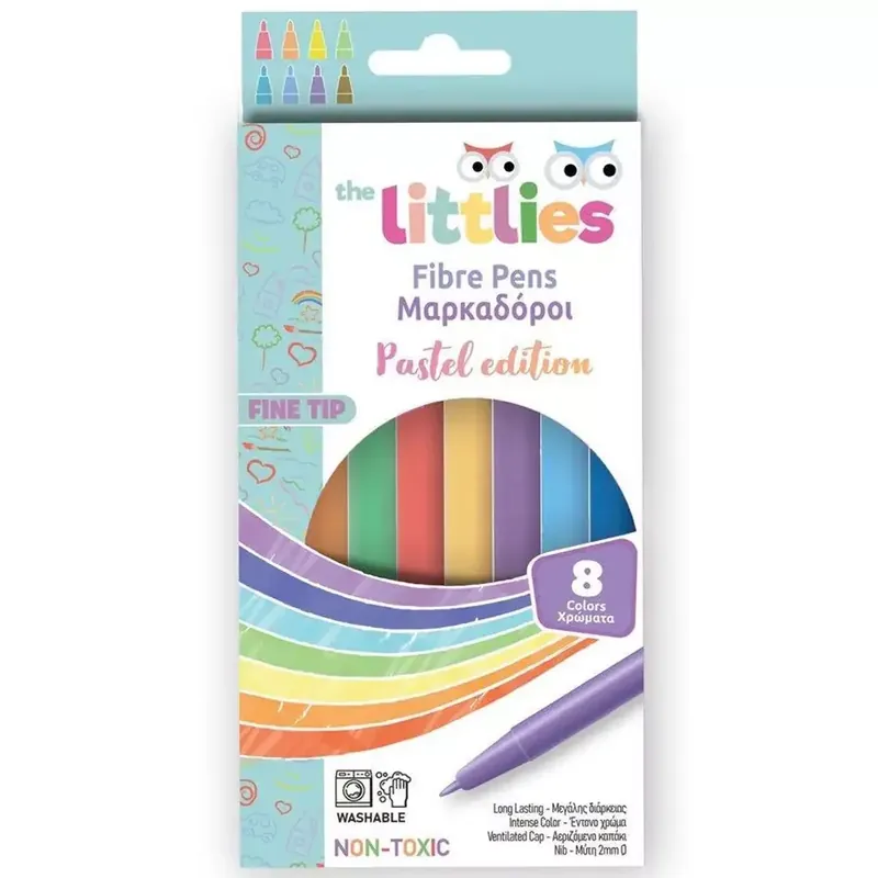 Utolsó esély The Littles Pasztell színek 8db-os vékony hegyű filctoll szett