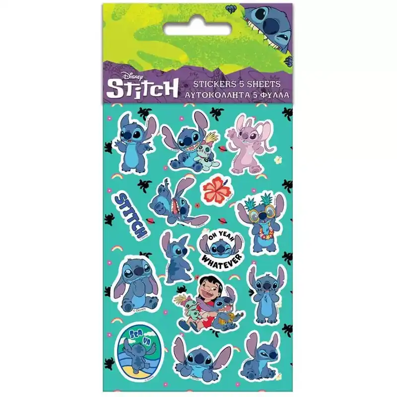 Luna Lilo és Stitch matrica szett 8x12cm-es íven Különleges ajánlat