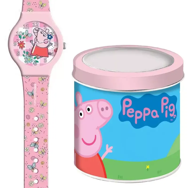 Luna Peppa malac rózsaszín analóg karóra fém díszdobozban Nézd meg most