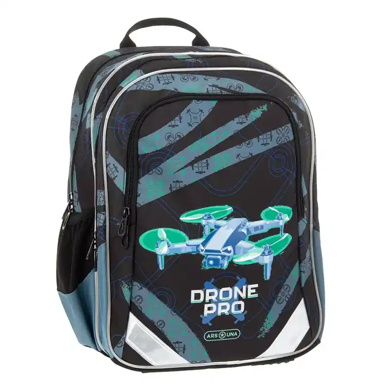 Legnépszerűbb Ars Una Drone Pro ergo-fit lekerekített iskolatáska, hátizsák 34x40x21cm