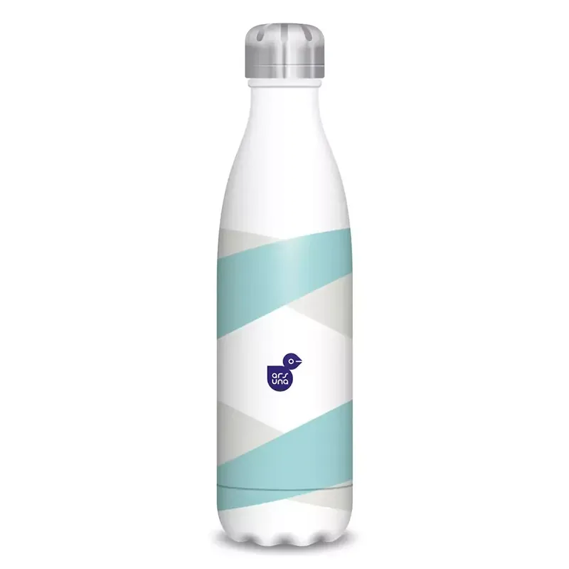 Akciós ár Ars Una Striped duplafalú fémkulacs 500ml
