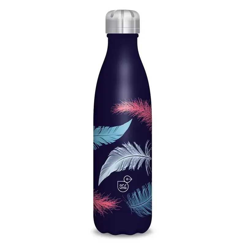 Exkluzív ajánlat Ars Una Feather Dark duplafalú fémkulacs 500ml