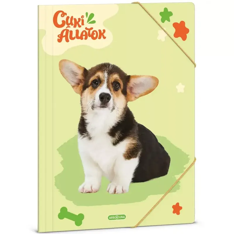 Korlátozott ajánlat Ars Una Cuki Állatok – Welsh Corgi A/4 gumis dosszié