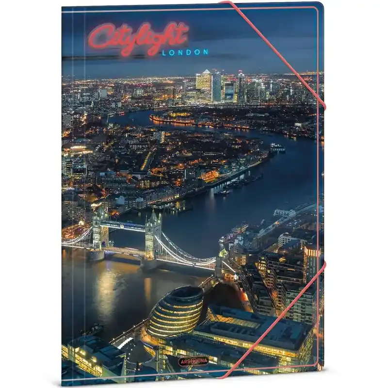 Azonnal elérhető Ars Una Citylight London A/4 gumis dosszié