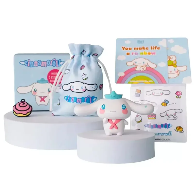 Hello Kitty Cinnamoroll Figura Dobozban kiegészítőkkel 6cm Biztonságos fizetés