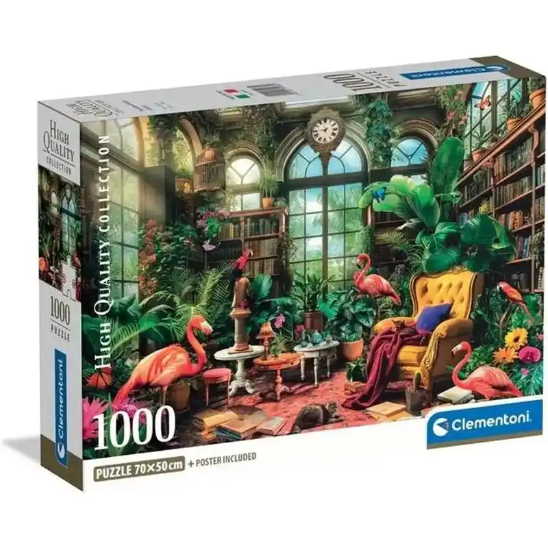 Az üvegházi könyvtár HQC 1000db-os puzzle - Clementoni Végkiárusítás