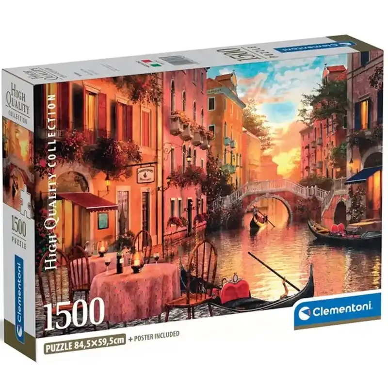 Végkiárusítás Velencei vacsora 1500db-os HQC kompakt puzzle - Clementoni