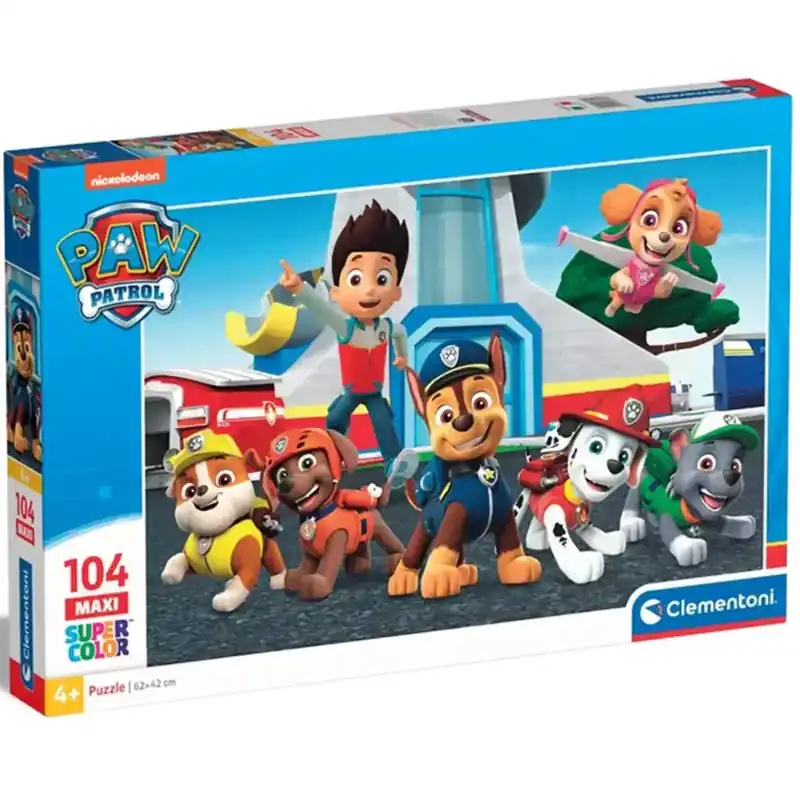 Mancs őrjárat bevetésre készen 104db-os maxi supercolor puzzle - Clementoni Expressz kézbesítés