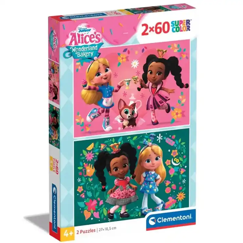 Alice csodaországban 2x60db-os supercolor puzzle - Clementoni Expressz szállítás
