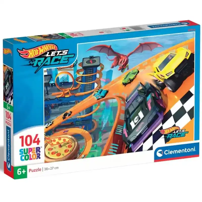 Ne maradj le Hot Wheels verseny 104db-os supercolor puzzle - Clementoni