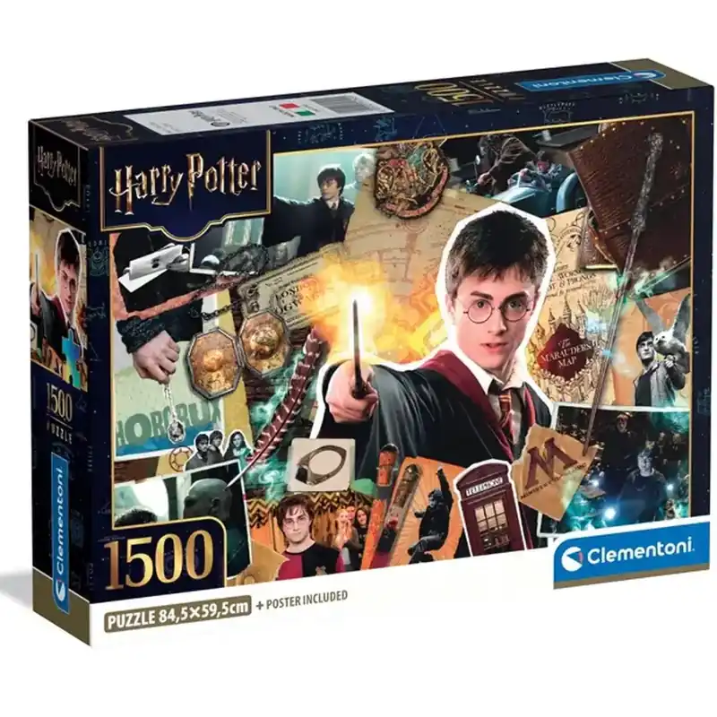 Legjobb ár Harry Potter - A varázsvilág relikviái 1500db-os compact puzzle - Clementoni