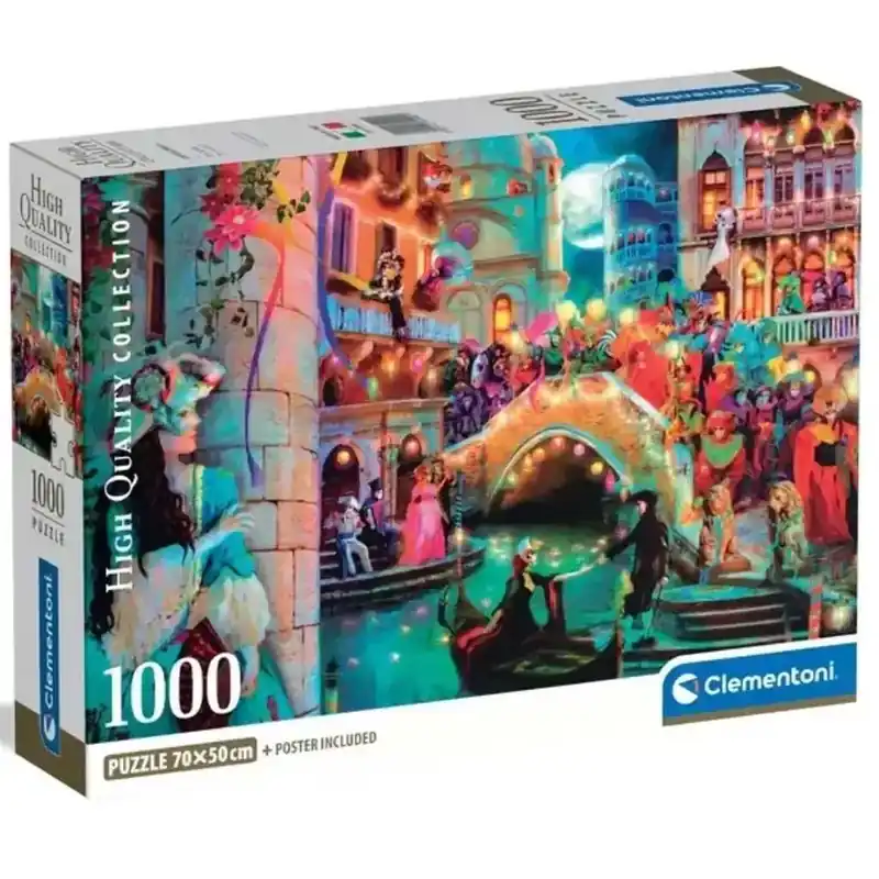 Karnevál a város utcáin 1000 db-os HQC puzzle poszterrel - Clementoni Szuper akció