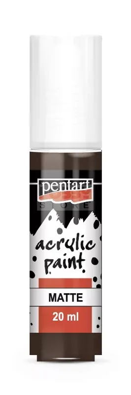 Expressz kézbesítés Pentart matt akrilfesték - sötétbarna 20 ml
