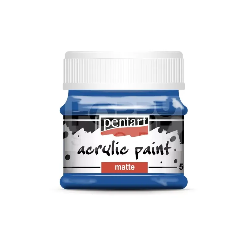 Akciós ár Pentart matt akrilfesték - kék 50 ml