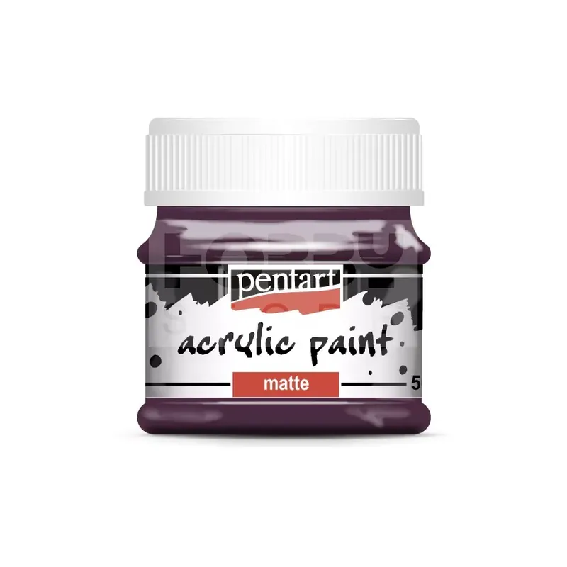 Prémium Pentart matt akrilfesték - padlizsán 50 ml