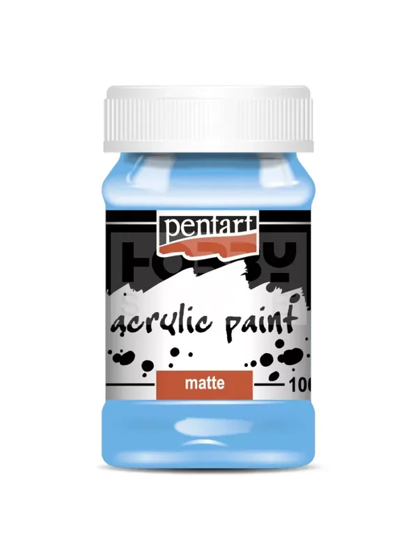 Pentart matt akrilfesték - világoskék 100 ml Újdonság