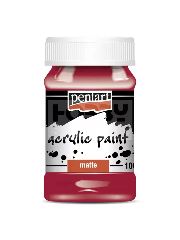 Vásárlói kedvenc Pentart matt akrilfesték - vörösbor 100 ml