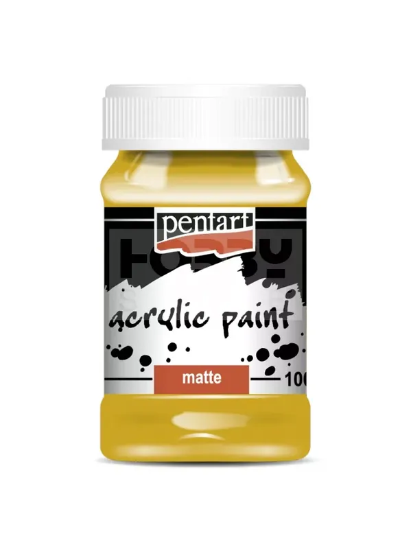 Pentart matt akrilfesték - okker 100 ml Újdonság