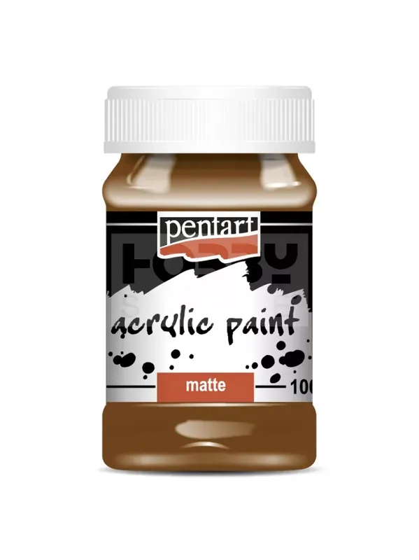 Pentart matt akrilfesték - gesztenye 100 ml Legnépszerűbb