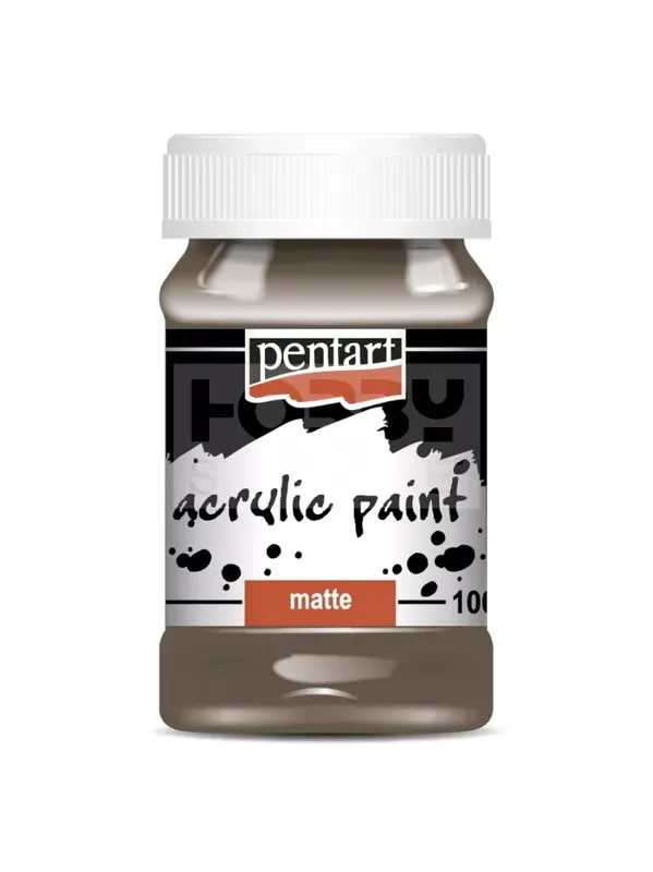 Pentart matt akrilfesték - földbarna 100 ml Árengedmény