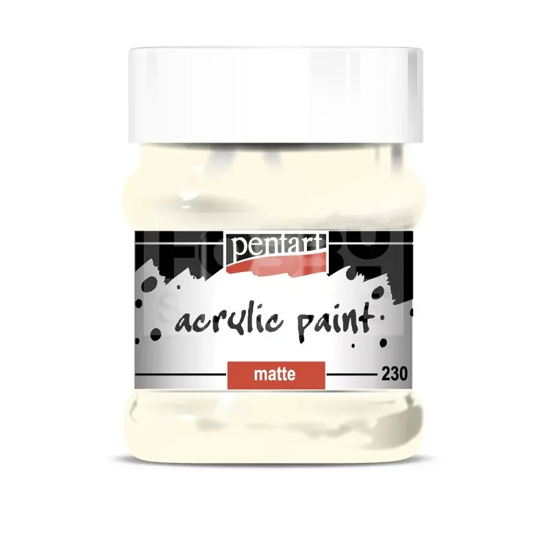 Szezonális akció Pentart matt akrilfesték - elefántcsont 230 ml