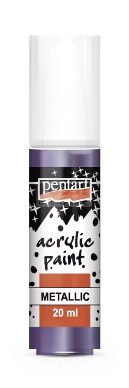 Gyors szállítás Pentart metál akrilfesték - lila 20 ml