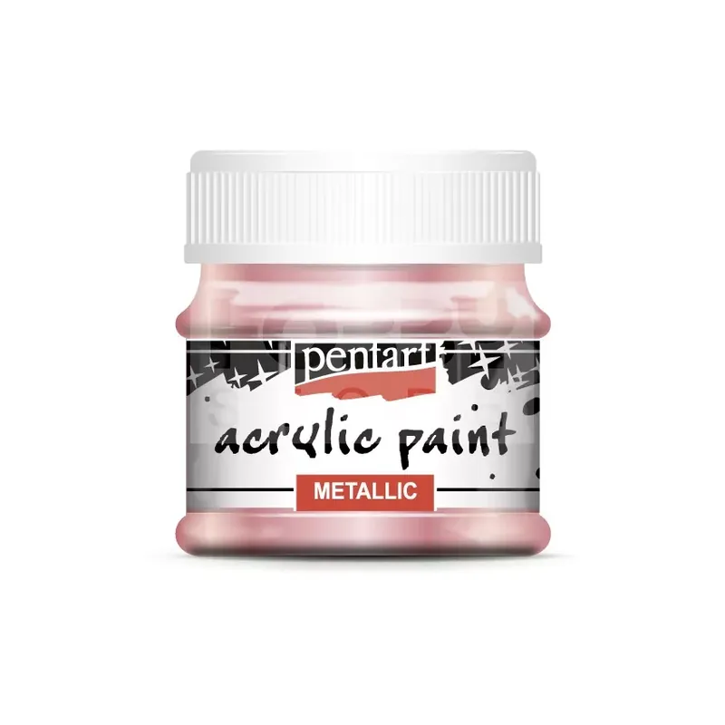 Pentart metál akrilfesték - rózsaszín 50 ml Újdonság