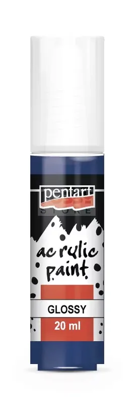 Pentart fényes akrilfesték - sötétkék 20 ml Biztonságos fizetés