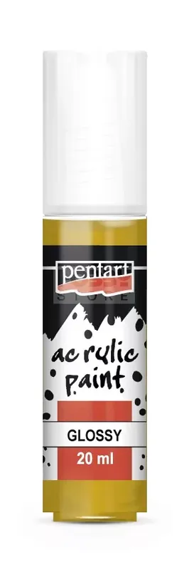 Pentart fényes akrilfesték - okker 20 ml Prémium