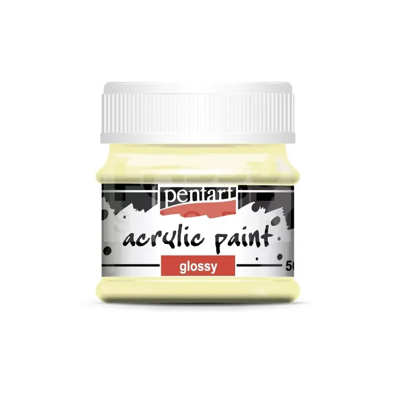 Szezonális akció Pentart fényes akrilfesték - vajszín 50 ml