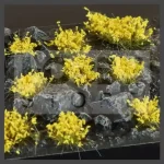 GAMERS GRASS BLOSSOM TUFTS Realisztikus sárga színű virágcsomók diorámához (4-6 mm self-adhesive - Yellow Flowers) Akciós ár