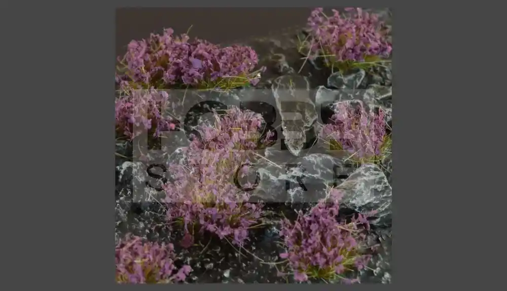 GAMERS GRASS BLOSSOM TUFTS Realisztikus Levendula színű virágcsomók diorámához (4-6 mm self-adhesive - Lavender Flowers) Biztonságos fizetés