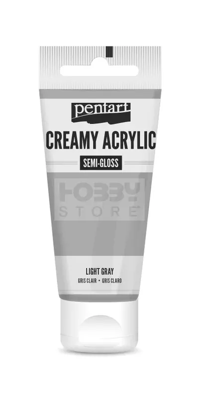 Pentart selyemfényű világosszürke színű akril bázisú krémes hobbi festék 60 ml Utolsó esély