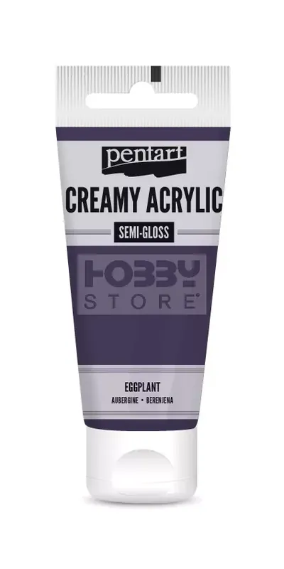 Pentart selyemfényű padlizsán színű akril bázisú krémes hobbi festék 60 ml Expressz szállítás