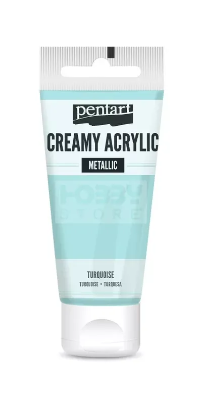 Kihagyhatatlan ajánlat Pentart metál türkiz színű akril bázisú krémes hobbi festék 60 ml