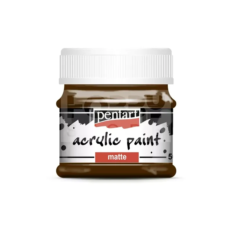 Pentart matt akrilfesték - vörösbarna 50 ml Prémium