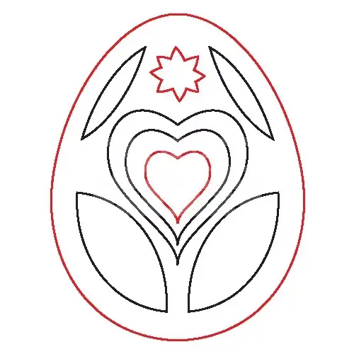 Prémium Pentart Fafigura, 5 db/csomag - tojás 23005