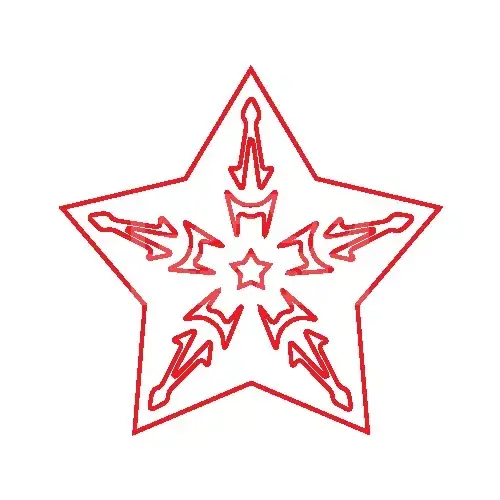Alacsony ár Pentart Fafigura, 5 db/csomag - csillag 22955