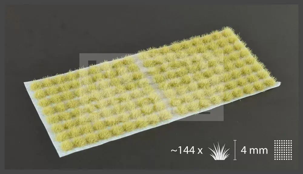 Szuper akció Gamers Grass TUFTS Realisztikus Beige - bézs színű fűcsomók diorámához-Small 144 darb (4 mm self-adhesive - BEIGE)
