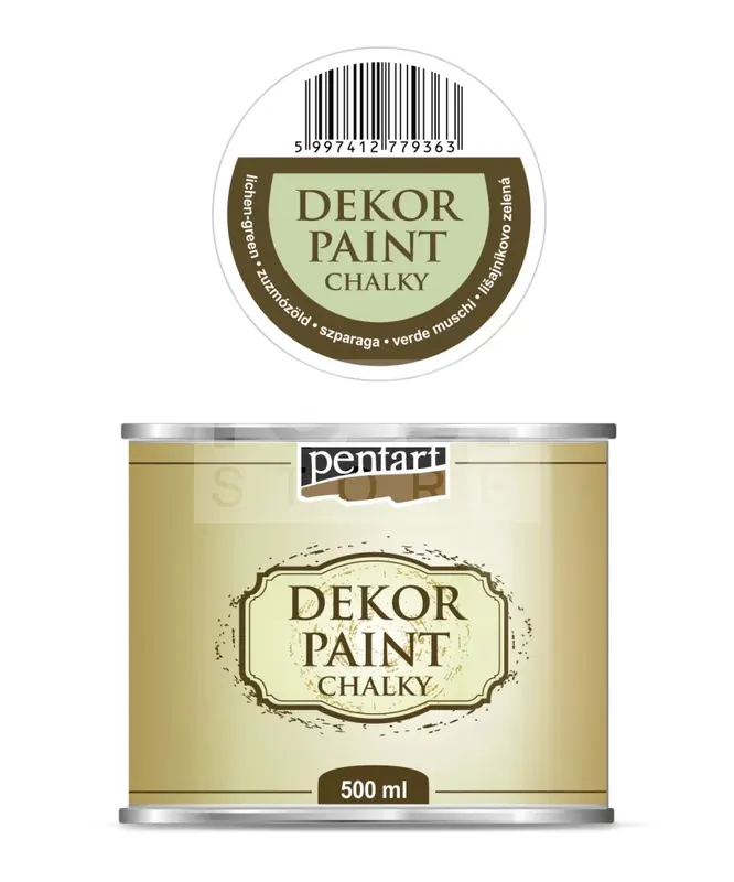Akció Pentart dekor krétafesték - zuzmózöld 500 ml